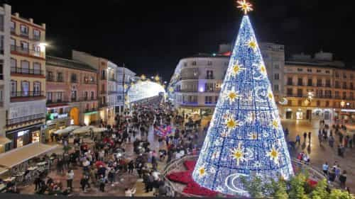 ambiente de Navidad en Málaga