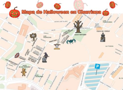 Mapa Halloween en Churriana