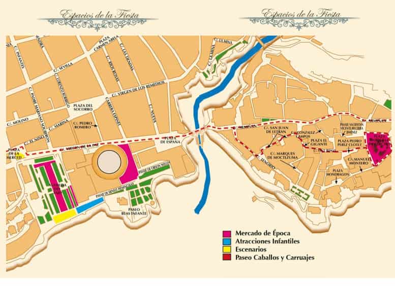 Mapa actividades Ronda Romántica