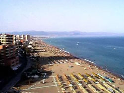 Torremolinos beach overview