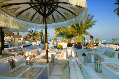 Exclusive beach clubs and pubs in Malaga and the Costa del Sol