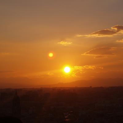 Atardecer desde este mirador de Málaga