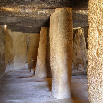 Interior of the Dolmen of Menga